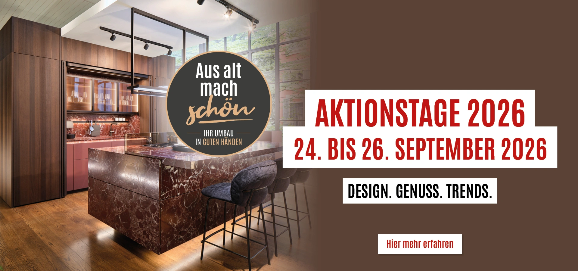 Aktionstage 2026 im September bei JOPPE Exklusive Küchen Aktionstage 2026 im September bei JOPPE Exklusive Küchen